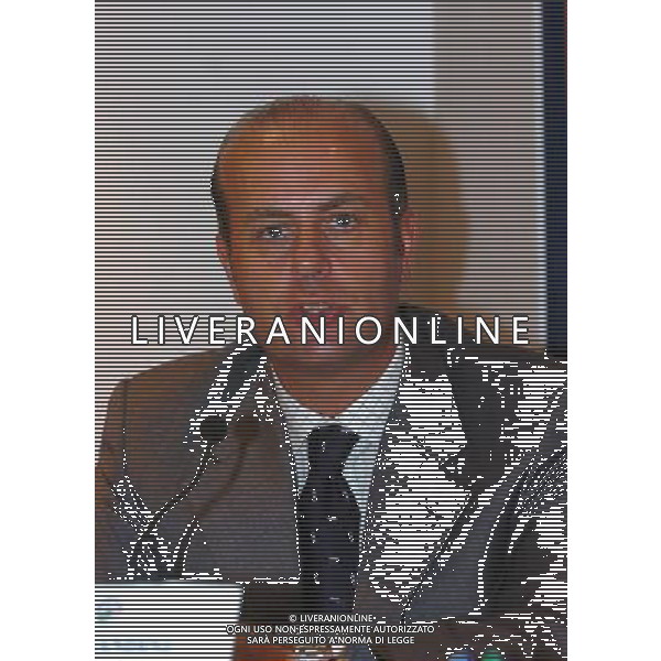 Milano Lega Calcio 28/06/2004 Conferenza Stampa Presentazione Supercoppa Tim 2004 nella foto Umberto Gandini foto gigi arcaini/agenzia aldo liverani