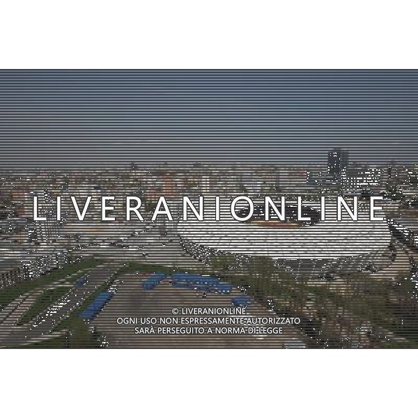 KIJOW 27.04.2012 STADION OLIMPIJSKI W KIJOWIE --- OLYMPIC STADIUM IN KIEV STADION PANORAMA --- STADIUM PANORAMA FOT. PIOTR KUCZA --- Newspix.pl AG ALDO LIVERANI S A S ONLY ITALY *** Local Caption *** www.newspix.pl mail us: info@newspix.pl call us: 0048 022 23 22 222 --- Polish Picture Agency by Ringier Axel Springer Poland
