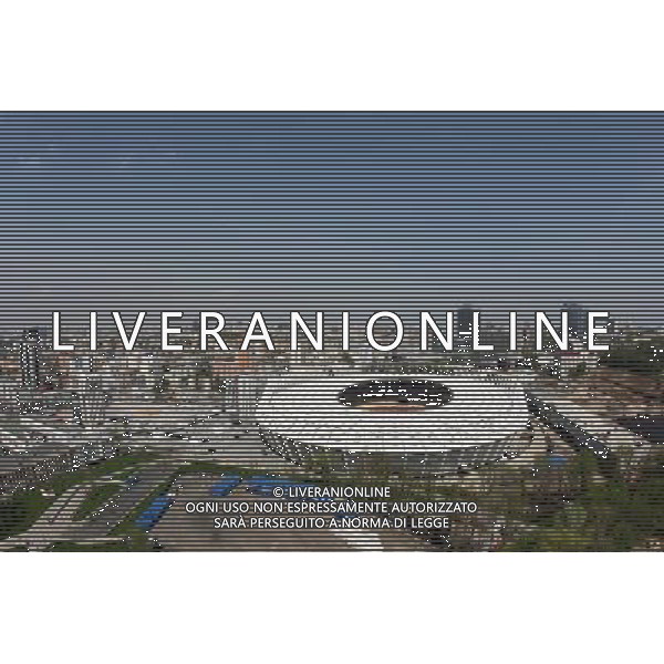 KIJOW 27.04.2012 STADION OLIMPIJSKI W KIJOWIE --- OLYMPIC STADIUM IN KIEV STADION PANORAMA --- STADIUM PANORAMA FOT. PIOTR KUCZA --- Newspix.pl AG ALDO LIVERANI S A S ONLY ITALY *** Local Caption *** www.newspix.pl mail us: info@newspix.pl call us: 0048 022 23 22 222 --- Polish Picture Agency by Ringier Axel Springer Poland