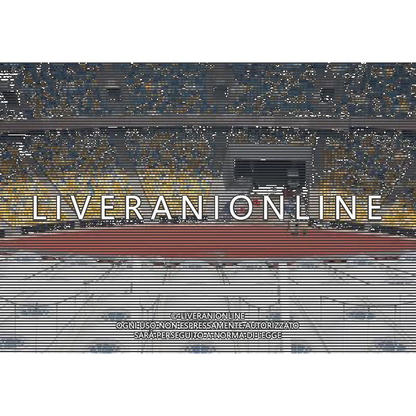 KIJOW 27.04.2012 STADION OLIMPIJSKI W KIJOWIE --- OLYMPIC STADIUM IN KIEV STADION WIDOK Z GORY --- STADIUM TOP VIEW FOT. PIOTR KUCZA --- Newspix.pl AG ALDO LIVERANI S A S ONLY ITALY *** Local Caption *** www.newspix.pl mail us: info@newspix.pl call us: 0048 022 23 22 222 --- Polish Picture Agency by Ringier Axel Springer Poland