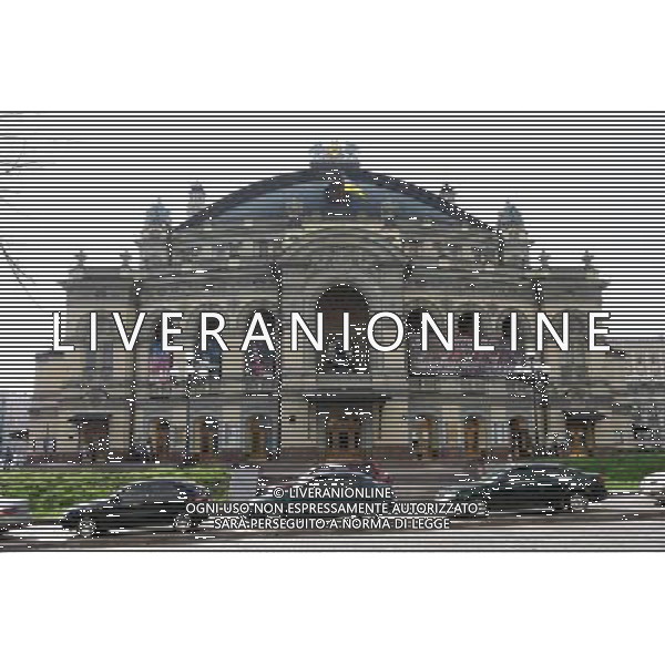 KIJOW 27.04.2012 KIJOW - MIASTO GOSPODARZ UEFA EURO 2012 --- KIEV - THE HOST CITY FOR UEFA EURO 2012 OPERA KIJOWSKA --- NATIONAL OPERA OF UKRAINE FOT. PIOTR KUCZA --- Newspix.pl AG ALDO LIVERANI S A S ONLY ITALY *** Local Caption *** www.newspix.pl mail us: info@newspix.pl call us: 0048 022 23 22 222 --- Polish Picture Agency by Ringier Axel Springer Poland