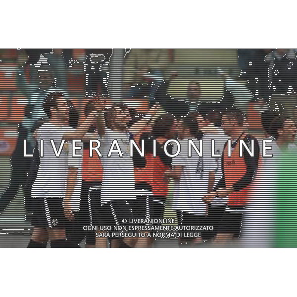 LA SPEZIA 06/05/2012 - SPEZIA VS LATINA - NELLA FOTO: ESULTANZA SPEZIA - FOTO NANDO VESCUSIO / AGENZIA ALDO LIVERANI