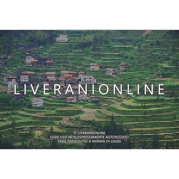 (120508) -- QIANDONGNAN, May 8, 2012 () -- Photo taken on May 7, 2012 shows the beautiful terraces in Zaige Miao Village of Jinping County, southwest China\'s Guizhou Province, May 7, 2012. (/Yang Wenbin) (llp) /photoshot/AG ALDO LIVERANI ITALY ONLY