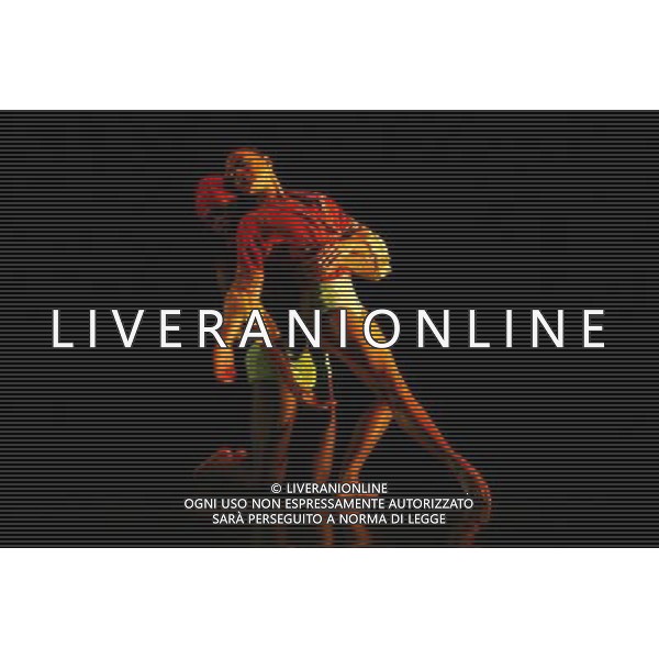 Dancers from Rambert Dance Company perform What Wild Ecstasy during a photocall at Sadler\'s Wells in London. Photo date: Tuesday May 15, 2012. The piece, choreographed by Rambert\'s Mark Baldwin, is one of four works that can be seen performed by the dance company from this evening until May 19 at Sadler\'s Wells. Photo credit: Johnny Green /ALDO LIVERANI SAS-ITALY ONLY - EDITORIAL USE ONLY