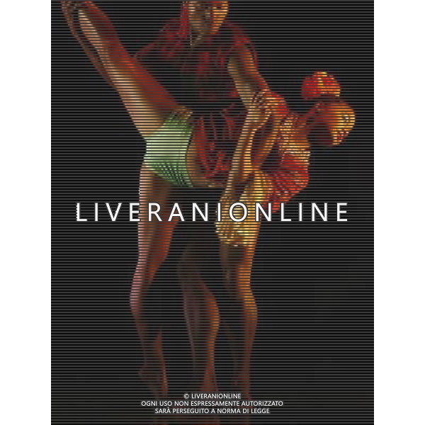 Dancers from Rambert Dance Company perform What Wild Ecstasy during a photocall at Sadler\'s Wells in London. Photo date: Tuesday May 15, 2012. The piece, choreographed by Rambert\'s Mark Baldwin, is one of four works that can be seen performed by the dance company from this evening until May 19 at Sadler\'s Wells. Photo credit: Johnny Green /ALDO LIVERANI SAS-ITALY ONLY - EDITORIAL USE ONLY