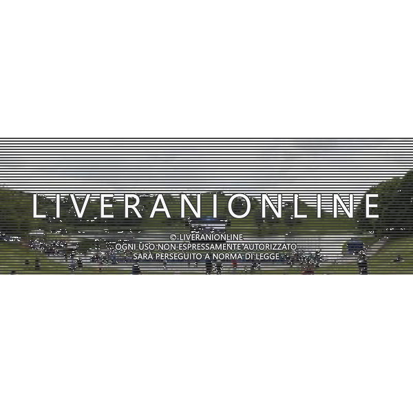 (120518) -- MUNICH, May 18, 2012 () -- Young people play on a small pitch during the Champions Festival for UEFA Champions League Final at Olympiapark in Munich, Germany, May 17, 2012. (/Wang Lili) ©photoshot/AGENZIA ALDO LIVERANI SAS - ITALY ONLY - Preparativi per la finale di Champions League durante il Festival Champions al Olympic Park a Monaco di Baviera, in Germania, 17 maggio 2012 .