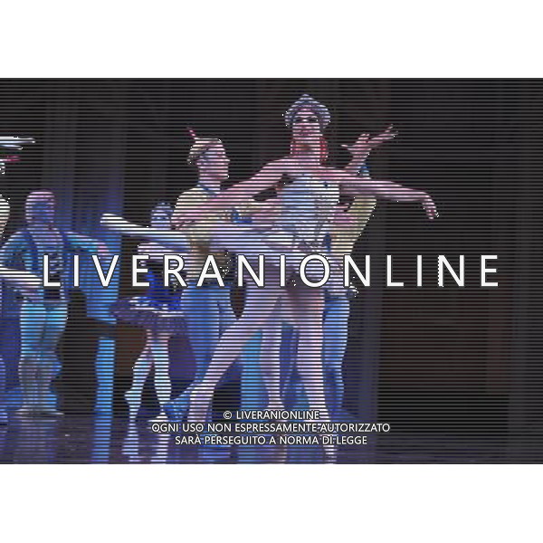 (120515) -- HONG KONG, May 15, 2012 () -- Dancers of Les Ballets Trockadero de Monte Carlo rehearse for a show in Hong Kong, south China, May 15, 2012. Les Ballets Trockadero de Monte Carlo, an American all-male drag ballet corps, gave its first show in Hong Kong on Tuesday. The 14 dancers of the ballet group portray both male and female roles in a humorous style. Their shows will last until May 20 in Hong Kong. (/Zhao Yusi) (llp) /ALDO LIVERANI SAS-ITALY ONLY - EDITORIAL USE ONLY