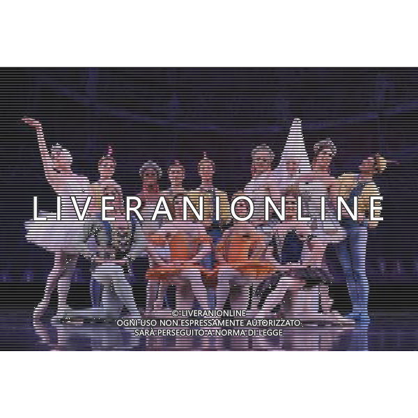 (120515) -- HONG KONG, May 15, 2012 () -- Dancers of Les Ballets Trockadero de Monte Carlo pose for a group photo when giving a show in Hong Kong, south China, May 15, 2012. Les Ballets Trockadero de Monte Carlo, an American all-male drag ballet corps, gave its first show in Hong Kong on Tuesday. The 14 dancers of the ballet group portray both male and female roles in a humorous style. Their shows will last until May 20 in Hong Kong. (/Zhao Yusi) (llp) /ALDO LIVERANI SAS-ITALY ONLY - EDITORIAL USE ONLY