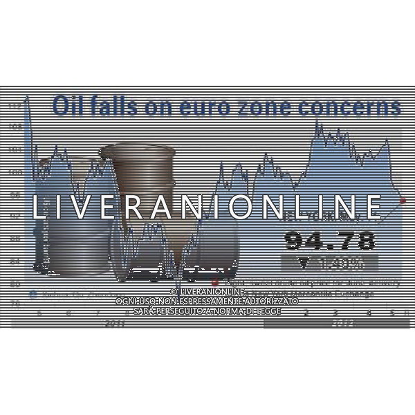 (120515) -- BEIJING, May 15, 2012 () -- Graphics shows the prices of light, sweet crude oil in the past 12 months. The price of light, sweet crude for June delivery slipped 1.35 dollars, or 1.4 percent to settle at 94.78 dollars a barrel on the New York Mercantile Exchange May 14, 2012. (/Qu Zhendong) /ALDO LIVERANI SAS-ITALY ONLY - EDITORIAL USE ONLY