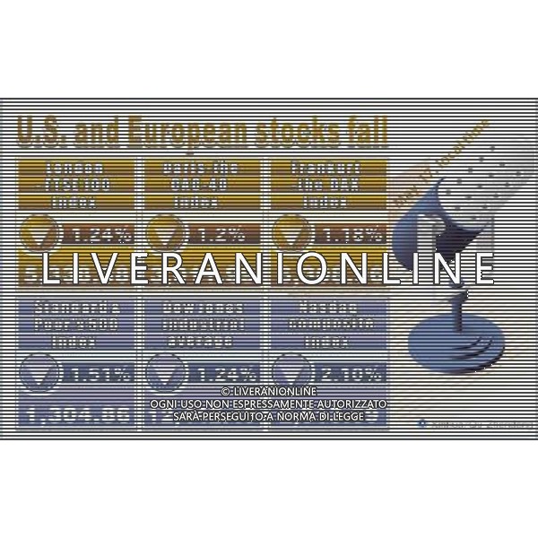 (120518) -- BEIJING, May 18, 2012 () -- Graphics shows closing indexes of the stock markets of European countries and the United States on May 17, 2012. (/Qu Zhendong) /ALDO LIVERANI SAS-ITALY ONLY - EDITORIAL USE ONLY