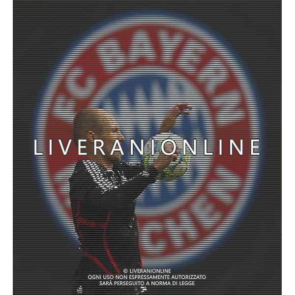 (120518) -- MUNICH, May 18, 2012() -- Arjen Robben of FC Bayern Munich attends a training session for the UEFA Champions League Final at Sabener Strasse training ground in Munich, Germany May 18, 2012. FC Bayern Munich will fight for the champion with FC Chelsea.(/Wang Lili) ©photoshot/Agenzia Aldo Liverani Sas - ITALY ONLY - Allenamento del Bayern Monaco in previsione della finale UEFA Champions League a Monaco di Baviera, Germania 18 maggio 2012. FC Bayern Monaco affrontera\' il Chelsea FC.