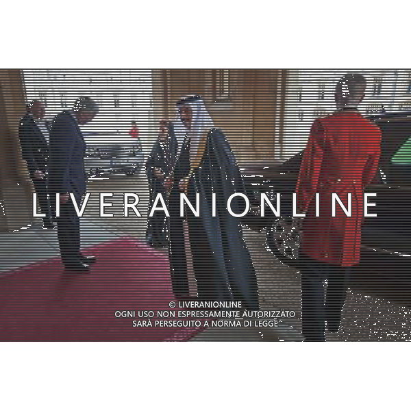 Sovereign Lunch for Foreign Heads of State at Windsor Castle. His Majesty the King of Bahrain, Hamad bin Isa Al-Khalifa and Her Royal Highness Princess Sabeeka bint Ibrahim Al Khalifa. 18 May 2012 ©photoshot/Agenzia Aldo Liverani Sas - ITALY ONLY - REALI INGLESI: La regina d\'inghilterra incontra Re e regine, sovrani e capi di stato di 26 paesi stranieri al Castello di Windsor per un pranzo di celebrazione del Giubileo di diamante a Londra