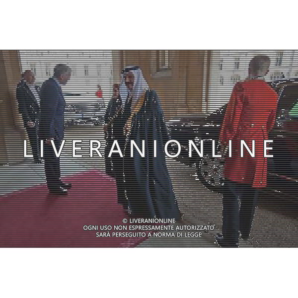 Sovereign Lunch for Foreign Heads of State at Windsor Castle. His Majesty the King of Bahrain, Hamad bin Isa Al-Khalifa and Her Royal Highness Princess Sabeeka bint Ibrahim Al Khalifa. 18 May 2012 ©photoshot/Agenzia Aldo Liverani Sas - ITALY ONLY - REALI INGLESI: La regina d\'inghilterra incontra Re e regine, sovrani e capi di stato di 26 paesi stranieri al Castello di Windsor per un pranzo di celebrazione del Giubileo di diamante a Londra