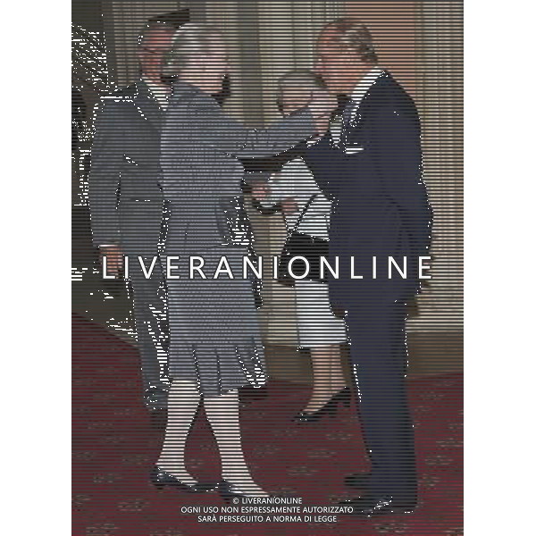 Her Majesty The Queen, accompanied by His Royal Highness The Duke of Edinburgh, gave a lunch at Windsor Castle for Sovereign Monarchs to commemorate her Diamond Jubilee. The Queen and The Duke of Edinburgh greeted their guests inside the Grand Vestibule, before joining them at a pre-lunch reception..THE QUEEN OF DENMARK . ©photoshot/Agenzia Aldo Liverani Sas - ITALY ONLY - REALI INGLESI: La regina d\'inghilterra incontra Re e regine, sovrani e capi di stato di 26 paesi stranieri al Castello di Windsor per un pranzo di celebrazione del Giubileo di diamante a Londra