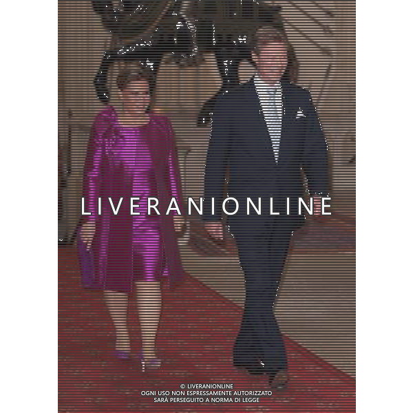The Grand Duke and Grand Duchess of Luxembourg arrive at a lunch for Sovereign Monarch\'s held in honour of Queen Elizabeth II\'s Diamond Jubilee, at Windsor Castle, in Windsor, Berkshire. ©photoshot/Agenzia Aldo Liverani Sas - ITALY ONLY - REALI INGLESI: La regina d\'inghilterra incontra Re e regine, sovrani e capi di stato di 26 paesi stranieri al Castello di Windsor per un pranzo di celebrazione del Giubileo di diamante a Londra