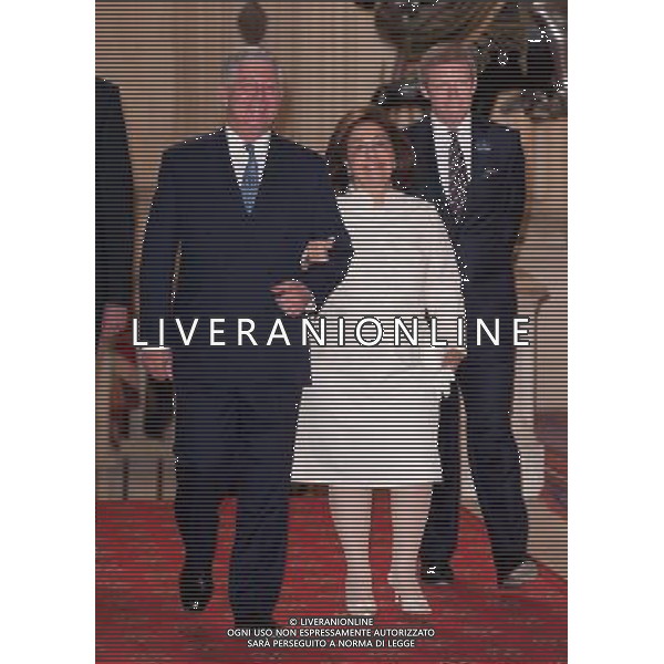 The Crown Prince of Yugoslavia (left) and the Crown Princess of Yugoslavia arrive at a lunch for Sovereign Monarchs held in honour of Queen Elizabeth II\'s Diamond Jubilee, at Windsor Castle, in Windsor, Berkshire. ©photoshot/Agenzia Aldo Liverani Sas - ITALY ONLY - REALI INGLESI: La regina d\'inghilterra incontra Re e regine, sovrani e capi di stato di 26 paesi stranieri al Castello di Windsor per un pranzo di celebrazione del Giubileo di diamante a Londra