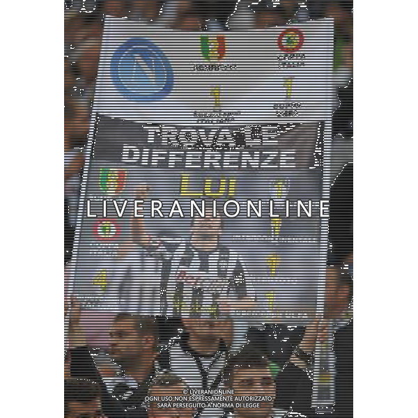 Coppa Italia TIM Cup 2011/2012 Finale Roma - 20.05.2012 Juventus-Napoli Nella Foto: striscione dei tifosi juventus per alex del piero /Ph.Vitez-Ag. Aldo Liverani