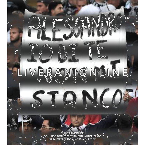 Coppa Italia TIM Cup 2011/2012 Finale Roma - 20.05.2012 Juventus-Napoli Nella Foto: striscione dei tifosi juventus per alex del piero /Ph.Vitez-Ag. Aldo Liverani