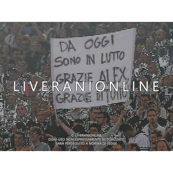 Coppa Italia TIM Cup 2011/2012 Finale Roma - 20.05.2012 Juventus-Napoli Nella Foto: striscione dei tifosi juventus per alex del piero /Ph.Vitez-Ag. Aldo Liverani
