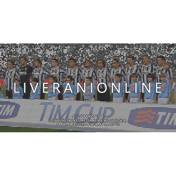 Coppa Italia TIM Cup 2011/2012 Finale Roma - 20.05.2012 Juventus-Napoli Nella Foto:juventus durante l\'inno nazionale /Ph.Vitez-Ag. Aldo Liverani