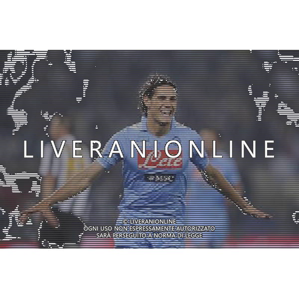 Roma - 20/05/2012 - Stadio Olimpico - Finale TIM CUP 2011/2012 - Juventus vs Napoli - nella foto: edinson cavani esulta dopo il gol su rigore Œ© Fabrizio Corradetti - Ag. Aldo Liverani sas