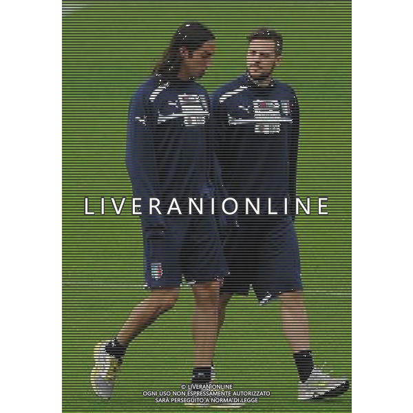 Raduno Nazionale Italiana Firenze - 21.05.2012 Allenamento Nella Foto:destro e schelotto /Ph.Vitez-Ag. Aldo Liverani