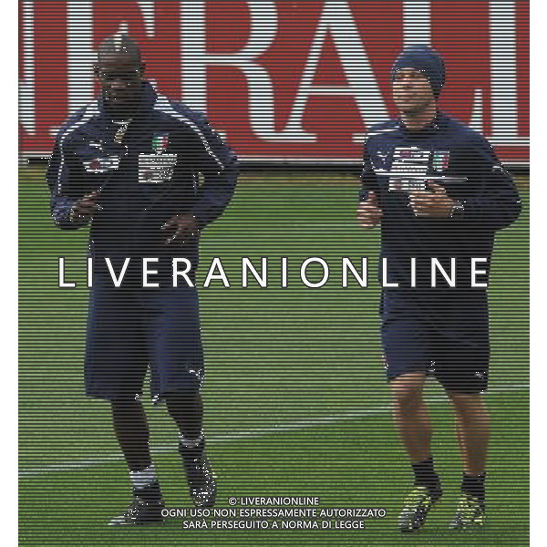 Raduno Nazionale Italiana Firenze - 21.05.2012 Allenamento Nella Foto:balotelli cassano /Ph.Vitez-Ag. Aldo Liverani