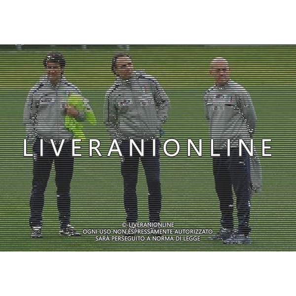 Raduno Nazionale Italiana Firenze - 21.05.2012 Allenamento Nella Foto:prandelli con pin e il preparatore atletico /Ph.Vitez-Ag. Aldo Liverani