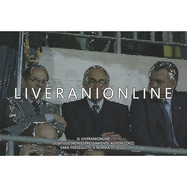 CAMPOBASSO 03/06/2003 ITALIA - IRLANDA DEL NORD AMICHEVOLE NELLA FOTO FRANCO CARRARO IN TRIBUNA FOTO PECORARO/AGENZIA ALDO LIVERANI