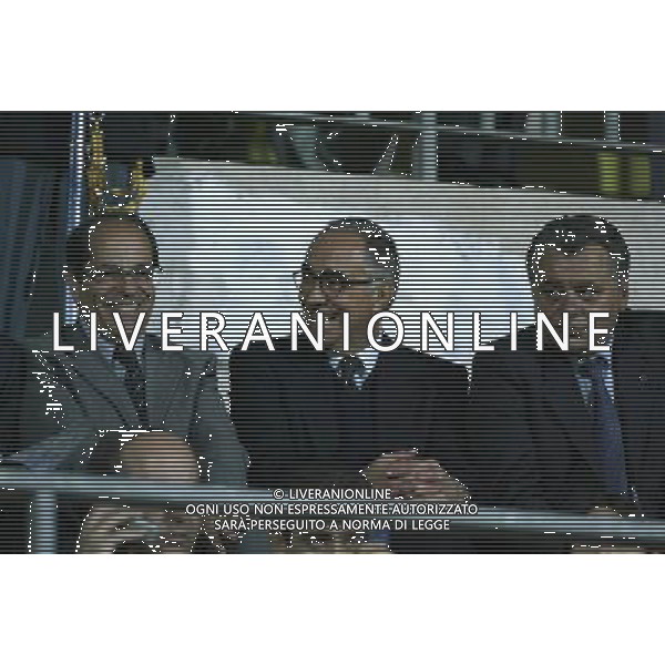 CAMPOBASSO 03/06/2003 ITALIA - IRLANDA DEL NORD AMICHEVOLE NELLA FOTO FRANCO CARRARO IN TRIBUNA FOTO PECORARO/AGENZIA ALDO LIVERANI