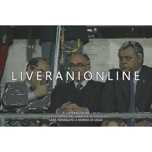 CAMPOBASSO 03/06/2003 ITALIA - IRLANDA DEL NORD AMICHEVOLE NELLA FOTO FRANCO CARRARO IN TRIBUNA FOTO PECORARO/AGENZIA ALDO LIVERANI