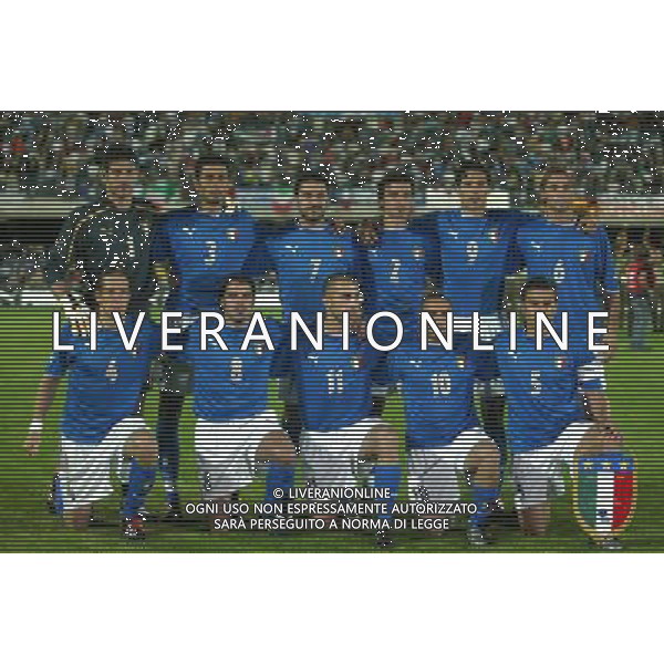 CAMPOBASSO 03/06/2003 ITALIA - IRLANDA DEL NORD AMICHEVOLE NELLA FOTO FORMAZIONE DELL\'ITALIA FOTO PECORARO/AGENZIA ALDO LIVERANI