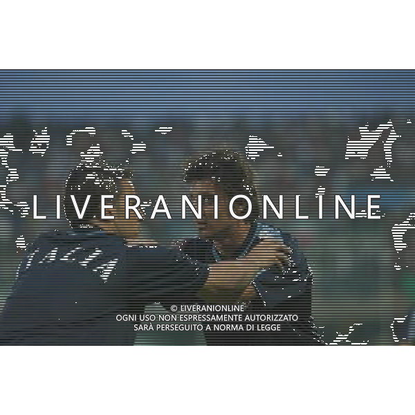 CAMPOBASSO 03/06/2003 ITALIA - IRLANDA DEL NORD AMICHEVOLE NELLA FOTO ODDO MASSIMO E FABIO CANNAVARO FOTO PECORARO/AGENZIA ALDO LIVERANI