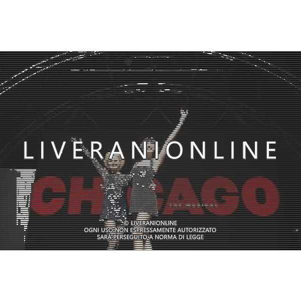 Cast of hit West End musicals Chicago and Mamma Mia perform popular numbers from the shows live to celebrate the square\'s launch. ©photoshot/AG ALDO LIVERANI SAS - ITALY ONLY -