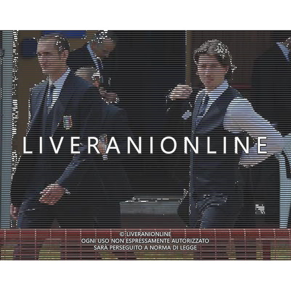 Raduno Nazionale Italiana Firenze - 21.05.2012 Foto Ufficiale della Nazionale Italiana in vista di EURO 2012 Nella Foto:montolivo e chiellini /Ph.Vitez-Ag. Aldo Liverani