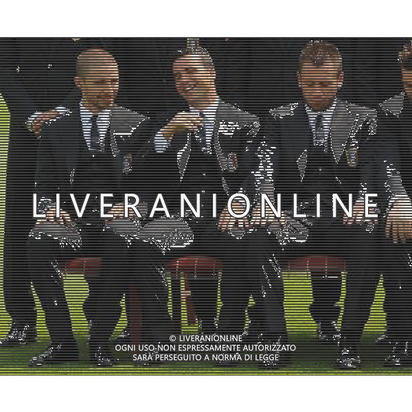 Raduno Nazionale Italiana Firenze - 21.05.2012 Foto Ufficiale della Nazionale Italiana in vista di EURO 2012 Nella Foto:di natale scherza con cassano e borini /Ph.Vitez-Ag. Aldo Liverani