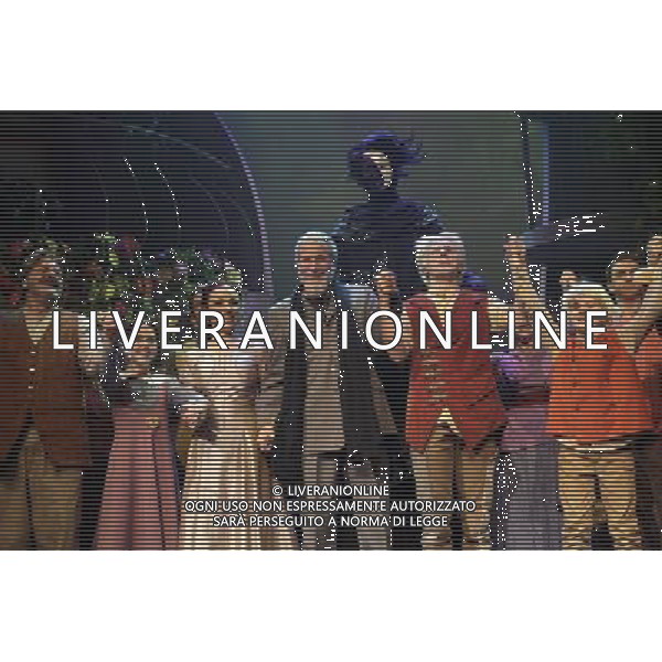 Curtain call of the world premiere of Cat Stevens\' ( Yusuf Islam ) musical fantasy Moonshadow. Cat Stevens joined the cast on stage. Princess Theatre, Melbourne, Australia. 31st May 2012. ©PHOTOSHOT/AG ALDO LIVERANI SAS - ITALY ONLY - *** Local Caption *** ..