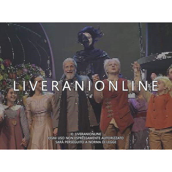 Curtain call of the world premiere of Cat Stevens\' ( Yusuf Islam ) musical fantasy Moonshadow. Cat Stevens joined the cast on stage. Princess Theatre, Melbourne, Australia. 31st May 2012. ©PHOTOSHOT/AG ALDO LIVERANI SAS - ITALY ONLY - *** Local Caption *** ..