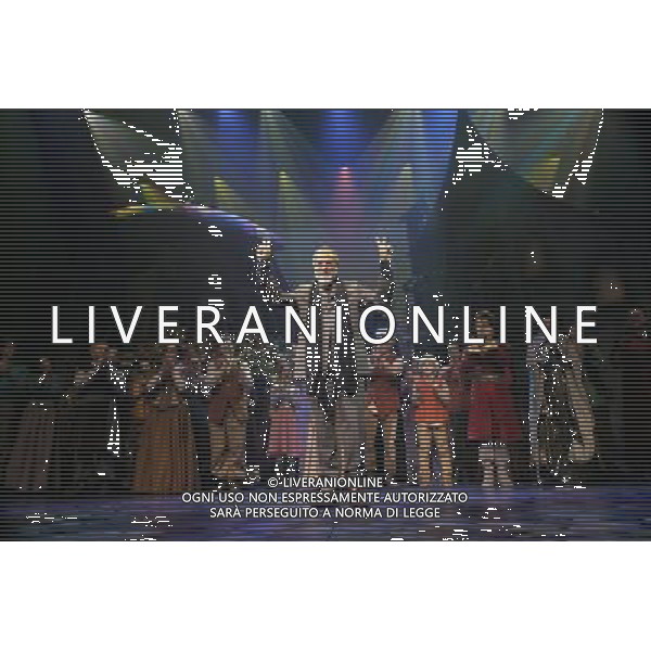 Curtain call of the world premiere of Cat Stevens\' ( Yusuf Islam ) musical fantasy Moonshadow. Cat Stevens joined the cast on stage. Princess Theatre, Melbourne, Australia. 31st May 2012. ©PHOTOSHOT/AG ALDO LIVERANI SAS - ITALY ONLY - *** Local Caption *** ..