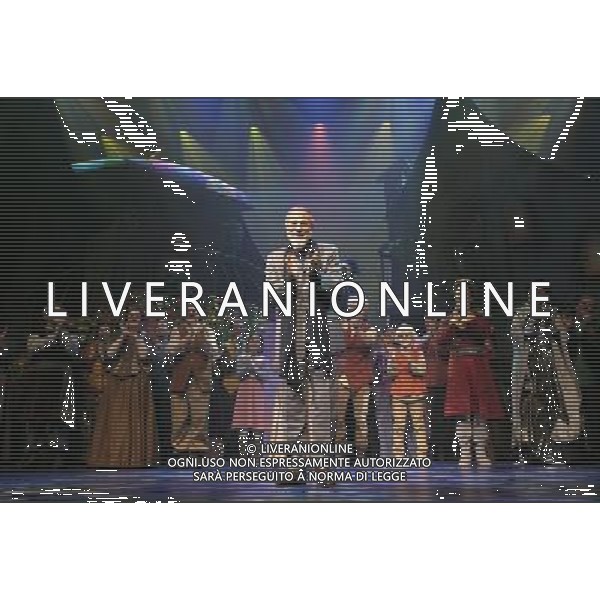 Curtain call of the world premiere of Cat Stevens\' ( Yusuf Islam ) musical fantasy Moonshadow. Cat Stevens joined the cast on stage. Princess Theatre, Melbourne, Australia. 31st May 2012. ©PHOTOSHOT/AG ALDO LIVERANI SAS - ITALY ONLY - *** Local Caption *** ..