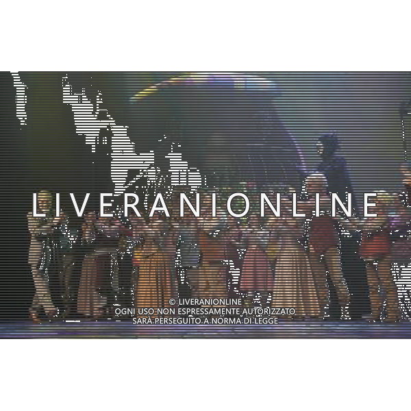 Curtain call of the world premiere of Cat Stevens\' ( Yusuf Islam ) musical fantasy Moonshadow. Cat Stevens joined the cast on stage. Princess Theatre, Melbourne, Australia. 31st May 2012. ©PHOTOSHOT/AG ALDO LIVERANI SAS - ITALY ONLY - *** Local Caption *** ..