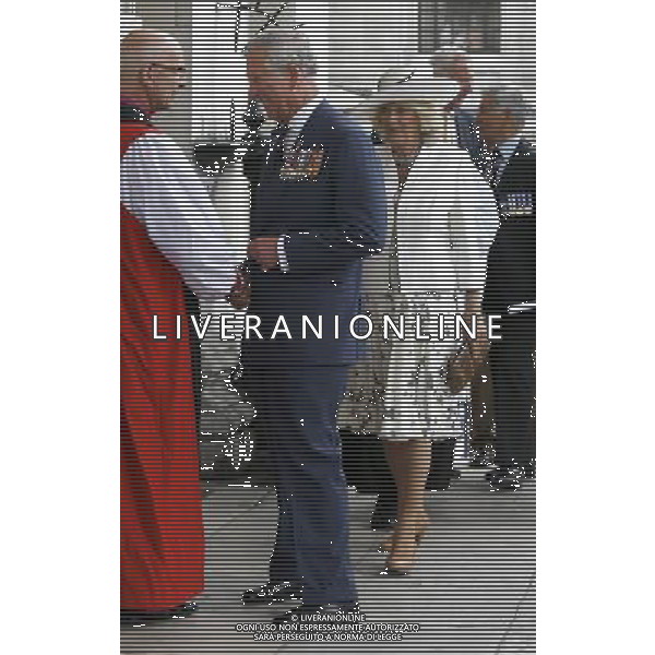 Britain\'s Prince Charles, The Prince of Wales, is greeted by The Bishop of Bristol, Right Reverend Mike Hill as he and Camilla, Duchess of Cornwall arrive at St Martin in the Fields Church in London, Wednesday, May 30, 2012. The Prince of Wales, President and The Duchess of Cornwall attended a reunion service for the Victoria Cross and George Cross Association. /PHOTOSHOT/AG ALDO LIVERANI SAS -ITALY ONLY -