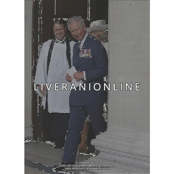 Britain\'s Prince Charles and Camilla, Duchess of Cornwall leave after a service at St Martin in the Fields Church in London, Wednesday, May 30, 2012. The Prince of Wales, President and The Duchess of Cornwall attended a reunion service for the Victoria Cross and George Cross Association. /PHOTOSHOT/AG ALDO LIVERANI SAS -ITALY ONLY -