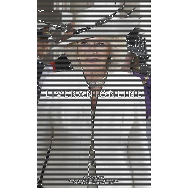 Britain\'s Camilla, The Duchess of Cornwall arrives at St Martin in the Fields Church in London, Wednesday, May 30, 2012. The Duchess of Cornwall attended a reunion service for the Victoria Cross and George Cross Association. /PHOTOSHOT/AG ALDO LIVERANI SAS -ITALY ONLY -