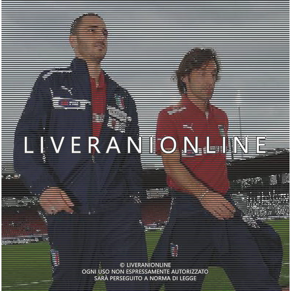 Partita Amichevole in vista di EURO 2012 Zurigo - 01.06.2012 Italia-Russia Nella Foto:Bonucci Leonardo - Pirlo Andrea /Ph.Vitez-Ag. Aldo Liverani