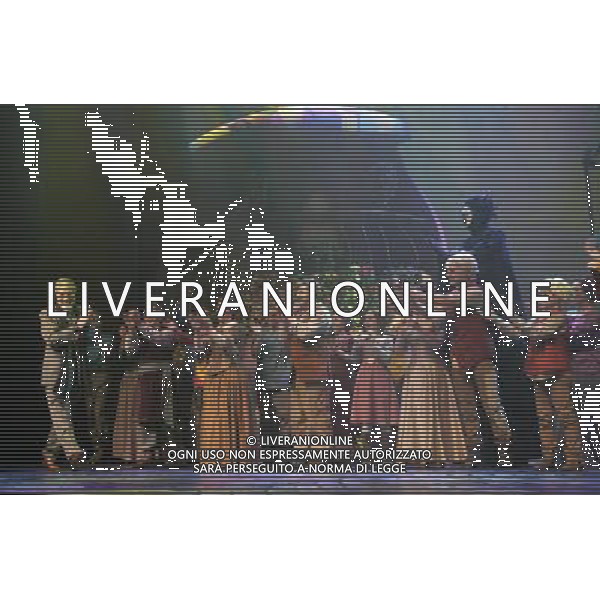 Curtain call of the world premiere of Cat Stevens\' musical fantasy Moonshadow. Cat Stevens joined the cast on stage. ©PHOTOSHOT/Agenzia Aldo Liverani Sas - ITALY ONLY - EDITORIAL USE ONLY