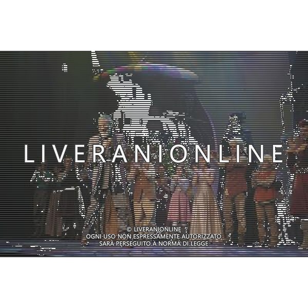 Curtain call of the world premiere of Cat Stevens\' musical fantasy Moonshadow. Cat Stevens joined the cast on stage. ©PHOTOSHOT/Agenzia Aldo Liverani Sas - ITALY ONLY - EDITORIAL USE ONLY