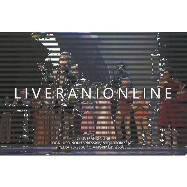 Curtain call of the world premiere of Cat Stevens\' musical fantasy Moonshadow. Cat Stevens joined the cast on stage. ©PHOTOSHOT/Agenzia Aldo Liverani Sas - ITALY ONLY - EDITORIAL USE ONLY