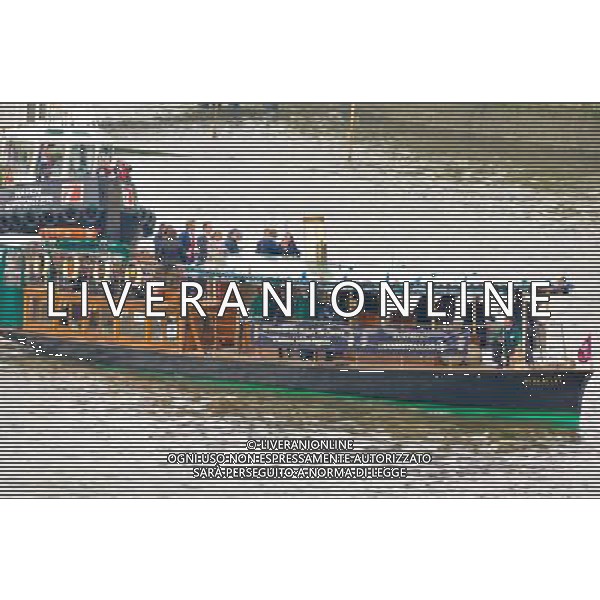  Picture Shows:Various boats at the Thames Diamond Jubilee Pageant to celebrate Her Majesty The Queen Elizabeth 2nd\'s 60 years as monarch of the United Kingdom. It is one of the largest flotillas ever assembled on the river. Rowed boats and working boats and pleasure vessels of all shapes and sizes will be beautifully dressed with streamers and Union Flags, their crews and passengers turned out in their finest rigs. The armed forces, fire, police, rescue and other services will be afloat and there will be an exuberance of historic boats, wooden launches, steam vessels and other boats of note. Date 03rd June 2012 *World Rights Only* *Unbylined uses will incur an additional discretionary fee!* /PHOTOSHOT/AG ALDO LIVERANI SAS - ITALY ONLY -