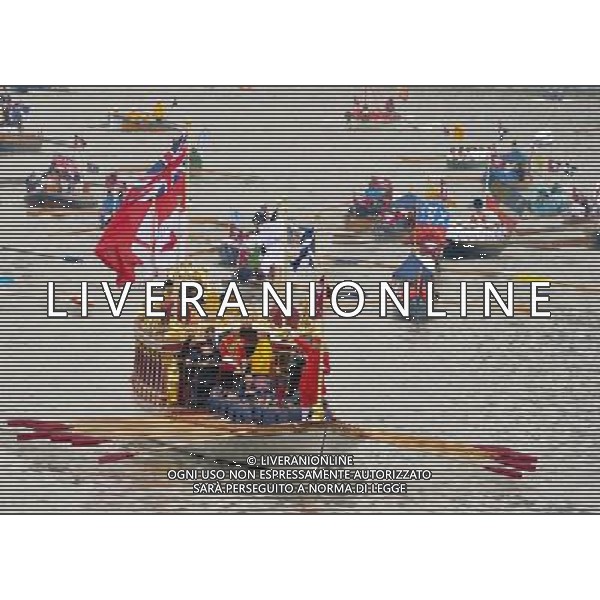  Picture Shows:Various boats at the Thames Diamond Jubilee Pageant to celebrate Her Majesty The Queen Elizabeth 2nd\'s 60 years as monarch of the United Kingdom. It is one of the largest flotillas ever assembled on the river. Rowed boats and working boats and pleasure vessels of all shapes and sizes will be beautifully dressed with streamers and Union Flags, their crews and passengers turned out in their finest rigs. The armed forces, fire, police, rescue and other services will be afloat and there will be an exuberance of historic boats, wooden launches, steam vessels and other boats of note. Date 03rd June 2012 *World Rights Only* *Unbylined uses will incur an additional discretionary fee!* /PHOTOSHOT/AG ALDO LIVERANI SAS - ITALY ONLY -